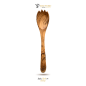 Preview: Blessed Olive Wood Salatbesteck 2 Teilig aus Olivenholz